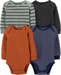 Simple Joys by Carter's Baby 4-pack Soft Thermal Long Sleeve Bodysuits by SimpleJoysbyCarters