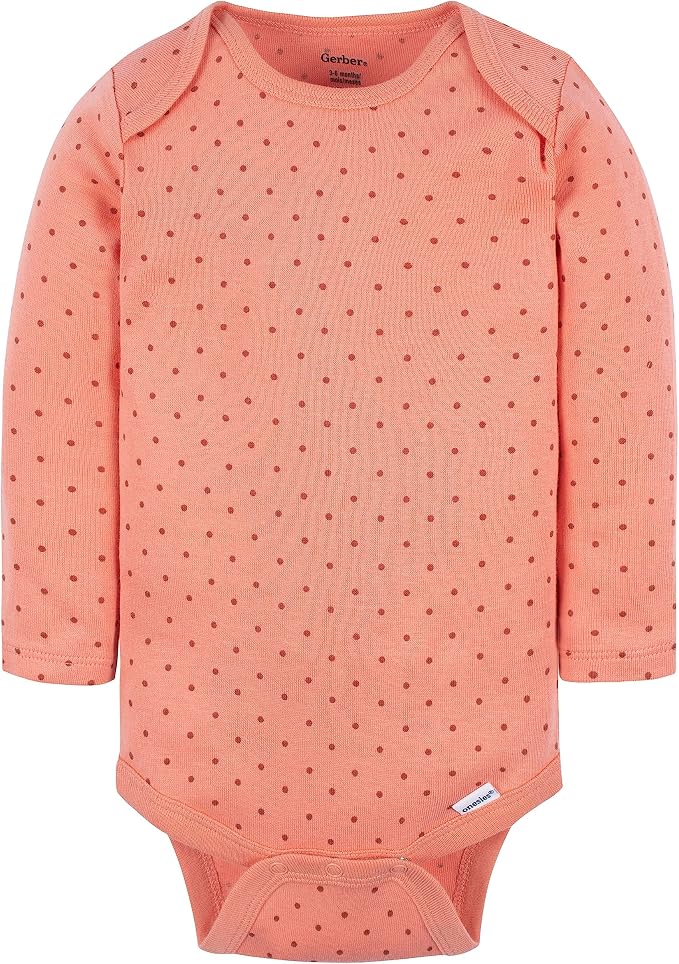 Gerber Baby Girls' 6-pack Long-sleeve Onesies Bodysuits - Image 4