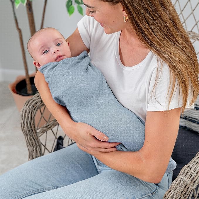 Comfy Cubs Muslin Swaddle Blankets Pack of 1, 47 x 47 Inch Soft Cotton Baby - Image 3