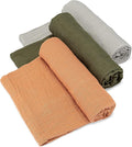 Parker Baby Co. Soft Muslin Baby Swaddle Blankets, 3 Pack by ParkerBabyCo