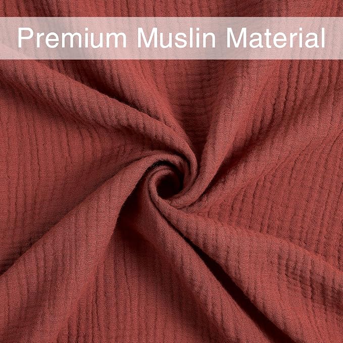 Meracorallo Muslin Swaddle Blanket, 100% Cotton Receiving Blanket - Image 5