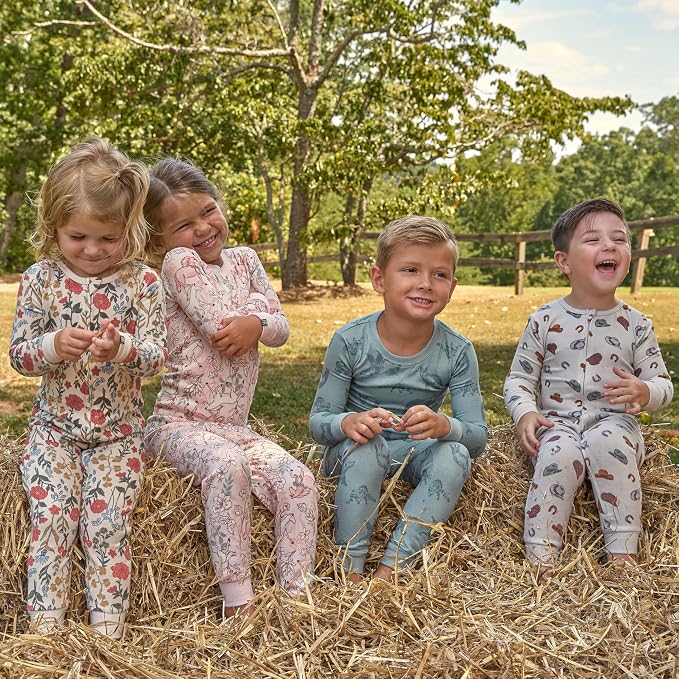 Modern Moments by Gerber Baby Boys & Girls Hacci Footless Pajamas - Image 6