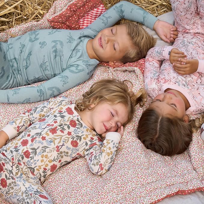 Modern Moments by Gerber Baby Boys & Girls Hacci Footless Pajamas - Image 5