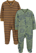 Simple Joys by Carter's Unisex Baby 2-way Zip Thermal Footed Sleep and Play by SimpleJoysbyCarters