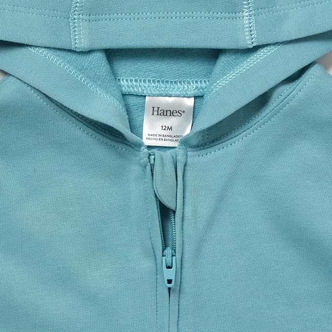Hanes Baby Pure Comfort French Terry Hoodie, Infant Full-zip Hooded Jacket - Image 3