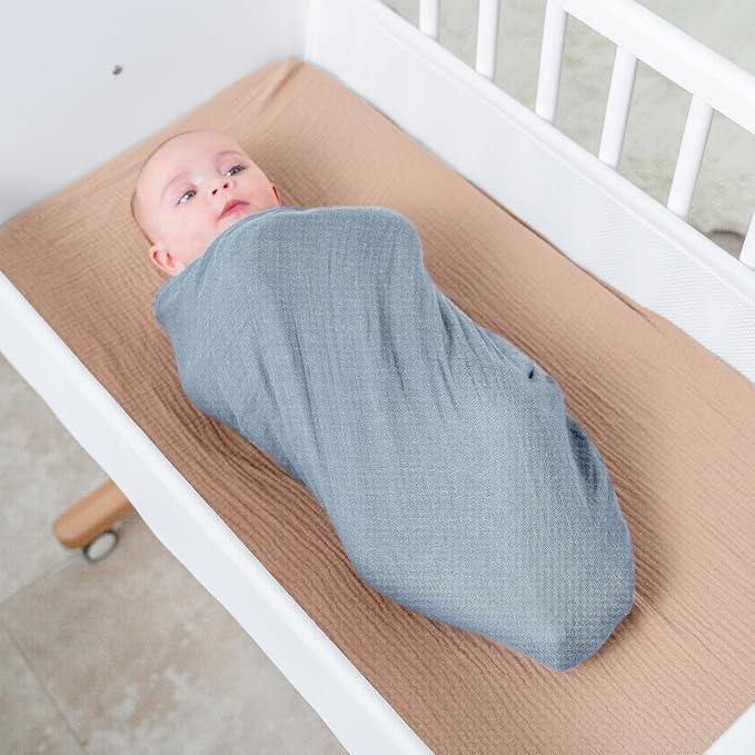 Comfy Cubs Muslin Swaddle Blankets Pack of 1, 47 x 47 Inch Soft Cotton Baby - Image 2
