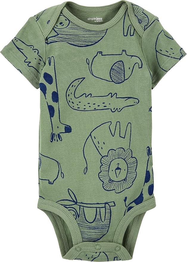 Simple Joys by Carter's Baby Boys 6-Pack Short-Sleeve Bodysuit - Image 3