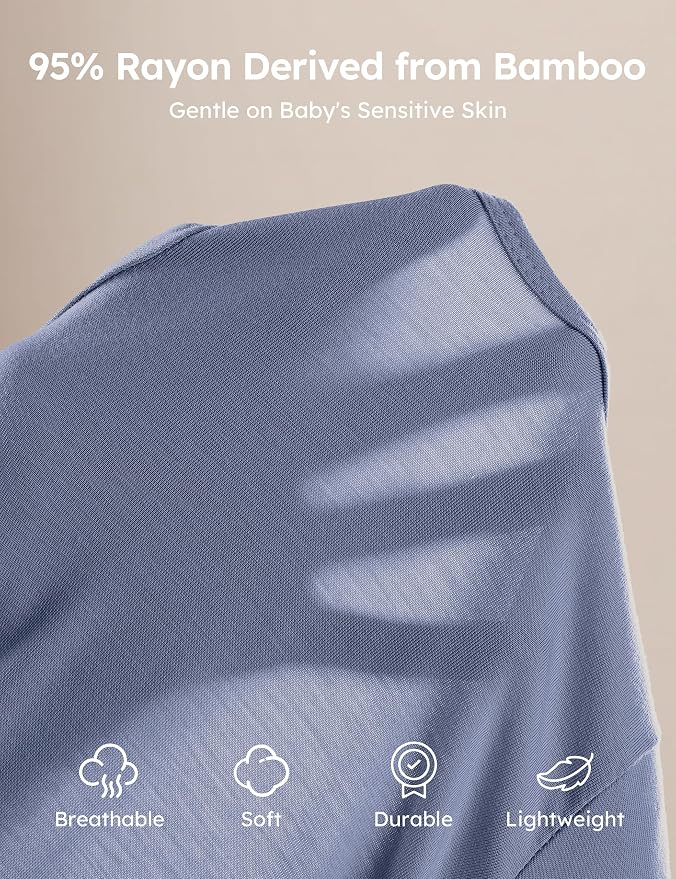 Yoofoss Viscose Bamboo Baby Pajamas Newborn Sleepers - Image 4