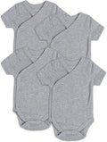 Baby Side Snap Kimono Bodysuit Set, Mitten Cuffs, 100% Cotton, Boy Girl by Goobie+Baby