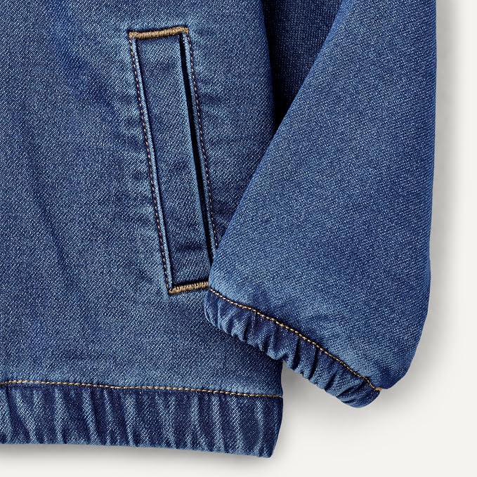Amazon Essentials Unisex Babies' Soft Stretch Regular-Fit Denim Jacket - Image 5
