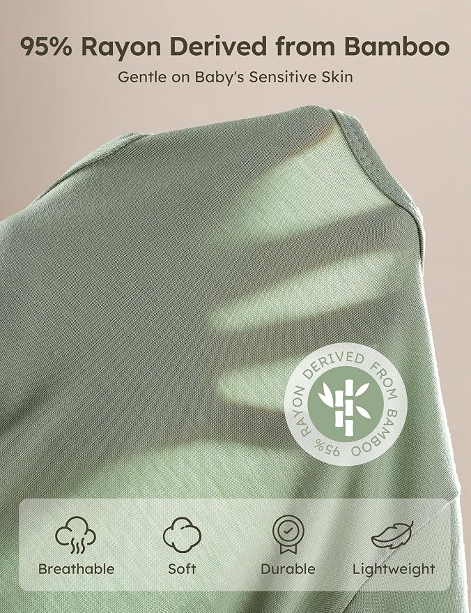 Yoofoss Viscose Bamboo Baby Pajamas Newborn Sleepers - Image 3