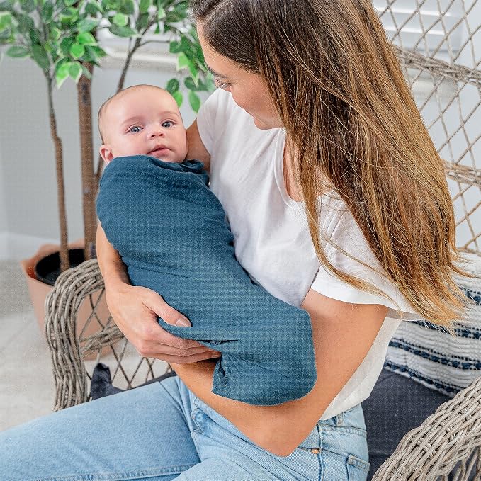 Comfy Cubs Muslin Swaddle Blankets Pack of 1, 47 x 47 Inch Soft Cotton Baby - Image 3